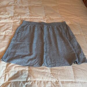 Rachel Light Blue Polka Dot Skater Skirt